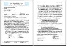 Sample of a German business letter, designed according to the rules of DIN 5008