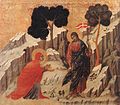 Duccio: Noli me tangere, um 1308–1311, Maestà, Siena