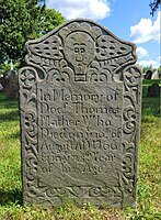 Elaborate gravestone in Farmington CT.