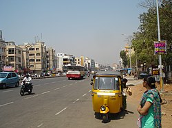 Habsiguda main road in 2012