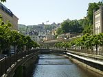 Fluss Teplá im Stadtgebiet