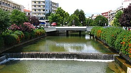 Litheos river flowing through the city of Trikala