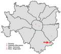 La cartina di Milano con indicata Chiaravalle.