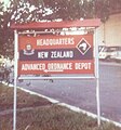 NZAOD Headquarters Sign Circa 1976