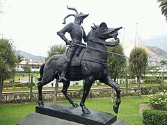 The statue in Lima (Peru) (Location from 2003–2025)