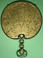 Hand mirror, Romano-Celtic culture, found at Desborough, England. 50 BCE - 50 CE.