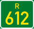 Regional route R612 shield