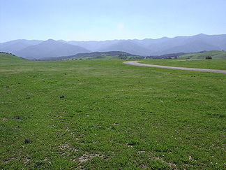 Die Sierra Madre Mountains von der Cottonwood Canyon Road im Cuyama Valley