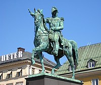 Equestrian statue of Karl XIV Johan, in Stockholm