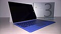Surface 3 mit Tastaturcover in Blau