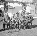 Giraud, Roosevelt, De Gaulle, and Churchill at Casablanca