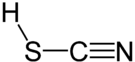 Struktur von Thiocyansäure