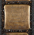 Stolperstein für Lieselotte Elbert (Bachemer Straße 10)