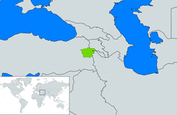 Ağrı Cumhuriyeti'ni gösteren bir harita
