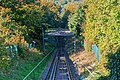 Die Fahrstrecke von der Bergstation aus gesehen