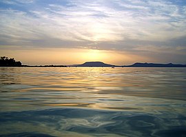 Sunset in Lake Balaton