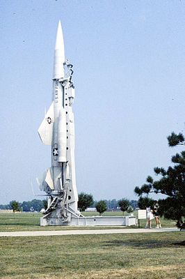 Boeing CIM-10 Bomarc. Nu een USAF-museumstuk.