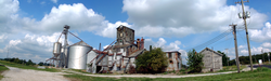 The grain elevators at Corwin