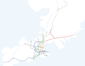 Dalian rail transit planning map