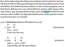 Examples grammatics Jinnet