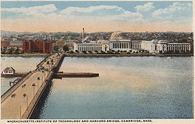 Harvard Bridge and MIT, ca.1920