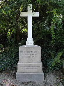 Ludwig Heinrich Grote (1825–1887) Theologe, Publizist, Grab auf dem Friedhof Wolfgottesacker, Basel