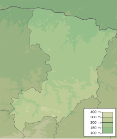 Mapa konturowa obwodu rówieńskiego, blisko centrum na dole znajduje się punkt z opisem „Równe”