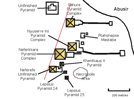 Schetsmatige plattegrond van Aboesir