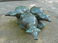 Drie waterbuffels (1970), Amsterdam