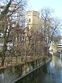 Blick auf den Turm und den Sparrenlech von Süden