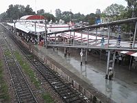 Barabanki Jn railway station inside view of Barabanki city side entrance & platform I.