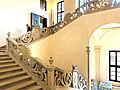 The grand staircase in the eastern part of the castle, 18th century.