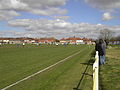 Elm Crescent end banking currently overgrown and disused as it does not have the required hard standing.