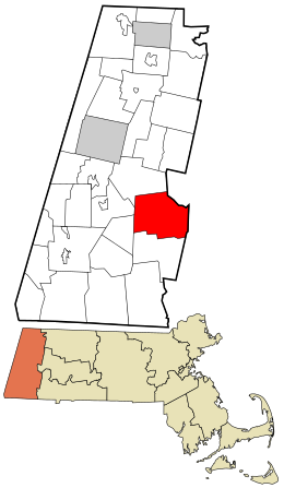 Location in Berkshire County and the state of Massachusetts.