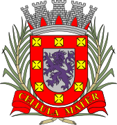 Coat of Arms of Sâo Vicente, São Paulo, Brazil.