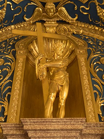 „Der auferstandene Christus“ von Hubert Gerhard, Münchner Residenz, Reiche Kapelle
