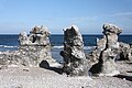 Folhammar rauks just north of the beach in Ljugarn.