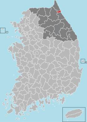 Vị trí của Sokcho