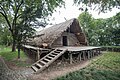 Reconstructed wooden house (Hemudu, China), 5000-4500 BC[26]