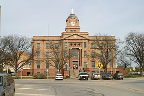 Das Jones County Courthouse in Anson, gelistet im NRHP mit der Nr. 03000330[1]