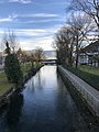 Nach dem Austritt aus dem Zugersee in Cham