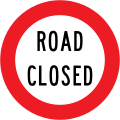 Road Closed