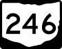 State Route 246 marker