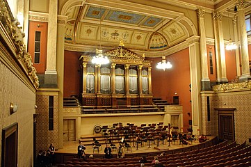 A Dvořák terem a prágai Rudolfinumban, a fesztivál fő helyszíne