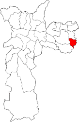 Subprefettura di Cidade Tiradentes – Mappa