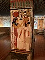 Nefertari being approached by Hathor, pillar in the burial chamber