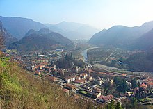 Blick vom Sacro Monte auf Varallo