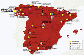 Karte Vuelta a España 2013