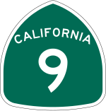 Straßenschild der California State Route 9