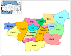 Diyarbakır'ın idari bölümleri